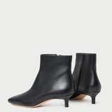 Roeffler Randall - Marcella Black Leather Ankle Boot