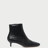 Roeffler Randall - Marcella Black Woven Ankle Boot