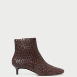 Roeffler Randall - Marcella Espresso Woven Ankle Boot