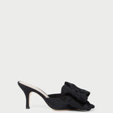 Roeffler Randall - Margot Black Moiré Bow Mule