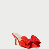 Roeffler Randall - Margot Red Moiré Bow Mule