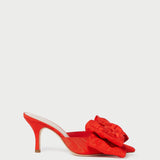 Roeffler Randall - Margot Red Moiré Bow Mule