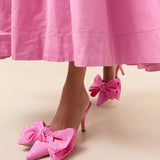 Roeffler Randall - Margot Rose Moiré Bow Mule