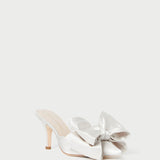 Roeffler Randall - Margot Cream Satin Bow Mule