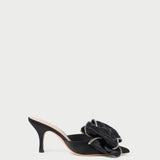 Roeffler Randall - Margot Black/Crystal Bow Mule