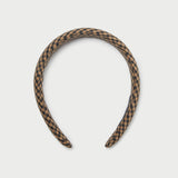 Roeffler Randall - Marina Brown Cotton Puffy Headband