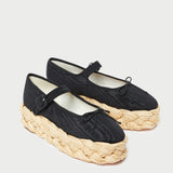 Roeffler Randall - Marlowe Black Mary Jane Espadrille