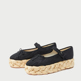 Roeffler Randall - Marlowe Black Mary Jane Espadrille