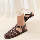 Roeffler Randall - Max Dark Brown Fisherman Sandal