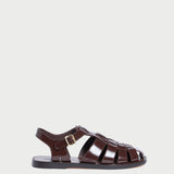 Roeffler Randall - Max Dark Brown Fisherman Sandal