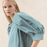 Roeffler Randall - Maxwell Green Gingham Dress