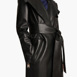 Khaite - Maxwell Coat in Black Leather