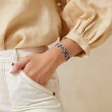 Roeffler Randall - Mayan Hands Chocolate Brooklyn Bracelet