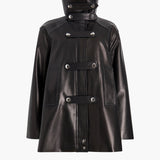 Khaite - Melbo Coat in Black Leather