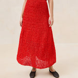 Roeffler Randall - Meredith Poppy Woven Ribbon Skirt