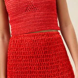 Roeffler Randall - Meredith Poppy Woven Ribbon Skirt