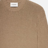 FRAME - Rib Crewneck Sweater -- Light Brown