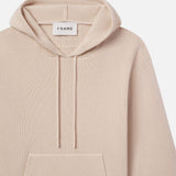 FRAME - Silk Blend Hoodie Sweater -- Off White