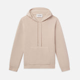 FRAME - Silk Blend Hoodie Sweater -- Off White