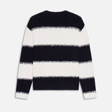 FRAME - Striped Sweater -- Dark Navy Stripe