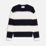 FRAME - Striped Sweater -- Dark Navy Stripe