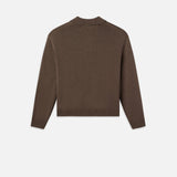 FRAME - Silk Blend Polo Sweater -- Soft Mocha