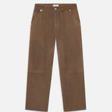 FRAME - Suede Workwear Pant -- Soft Mocha