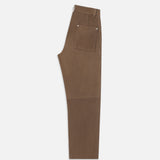 FRAME - Suede Workwear Pant -- Soft Mocha