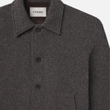 FRAME - Tweed Shirt Jacket -- Heather Brown