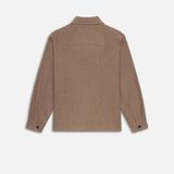 FRAME - Textured Shirt Jacket -- Light Brown