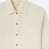 FRAME - Textured Shirt Jacket -- Off White