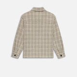 FRAME - Flannel Overshirt Jacket -- Off White Plaid