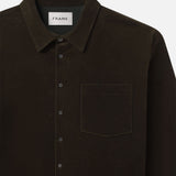 FRAME - Relaxed Corduroy Overshirt -- Dark Olive