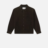 FRAME - Relaxed Corduroy Overshirt -- Dark Olive