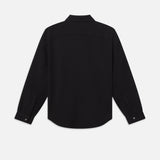 FRAME - Waffle Textured Shirt -- Black