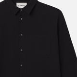 FRAME - Waffle Textured Shirt -- Black