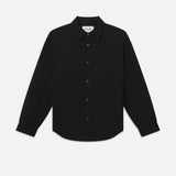 FRAME - Waffle Textured Shirt -- Black