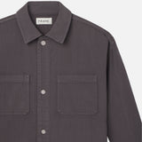 FRAME - Relaxed Double Pocket Shirt -- Slate Gray