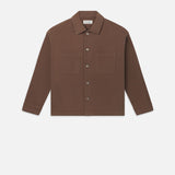 FRAME - Relaxed Double Pocket Shirt -- Taupe