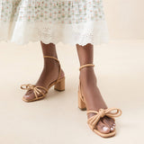 Roeffler Randall - Mikel Dune Bow Mid-Heel Sandal