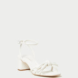 Roeffler Randall - Mikel White Bow Mid-Heel Sandal