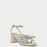 Roeffler Randall - Mikel Cappuccino Bow Mid-Heel Sandal