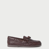 Loeffler Randall - Minnie Espresso Woven Leather Moccasin