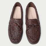 Loeffler Randall - Minnie Espresso Woven Leather Moccasin