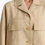 Khaite - Morsson Jacket in Sand Suede