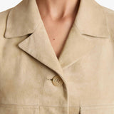 Khaite - Morsson Jacket in Sand Suede