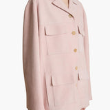 Khaite - Morsson Jacket in Soft Pink Suede