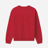 FRAME - Ritz Unisex Tonal Logo Crewneck -- Red