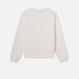 FRAME - Ritz Unisex Tonal Logo Crewneck -- Cream