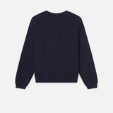 FRAME - Ritz Unisex Tonal Logo Crewneck -- Dark Navy